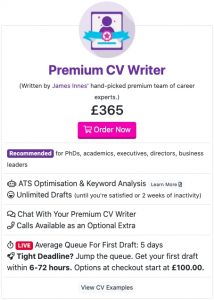 cv centre reviews - Premium package