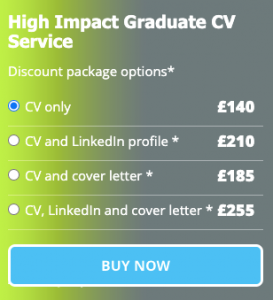 High Impact Graduate CV Writing Service